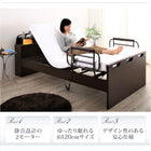 電動介護ベッド ベットフレームのみ セミダブル 2モーター お客様組立