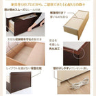 ベッド 連結 収納 薄型抗菌国産ポケットコイル A+Bタイプ ワイドK200 お客様組立