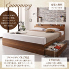 クイーンベッド ベット 収納 スタンダードポケットコイル