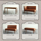 ダイニングテーブル単品 W120-180 大型 L字 リビングダイニング