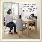 ダイニングテーブルセット 6点セット テーブル+チェア4脚+ベンチ1脚 W135-235 回転イス付き 北欧 スライド伸縮