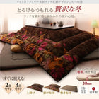 こたつ 掛布団単品 4尺長方形 80×120cm 天板対応 日本製マイクロファイバー 水彩タッチ 花柄