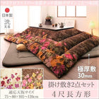 こたつ掛布団&敷布団2点セット 4尺長方形 80×120cm 天板対応 日本製マイクロファイバー