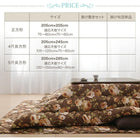 こたつ掛布団&敷布団2点セット 5尺長方形 90×150cm 天板対応