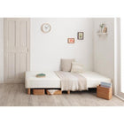 シングル ショート丈脚付きマットレス すのこ 薄型スタンダードボンネルコイル 脚15cm