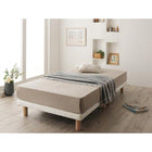 セミシングル ショート丈 脚付きマットレス 搬入 組立 簡単 すのこ構造 ボトムベッド 薄型スタンダードポケットコイル 脚15cm