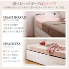 チェストベッド ショート丈 薄型スタンダードボンネルコイル ヘッドレス セミシングル