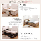 チェストベッド ショート丈 薄型スタンダードボンネルコイル ヘッドレス セミシングル