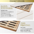 ベッド ガス圧 跳ね上げすのこ クイーン SS×2 薄型スタンダードポケットコイル 縦開き レギュラー お客様組立