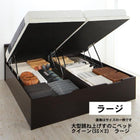 跳ね上げベッド クイーン SS×2 ラージ フランスベッド マルチラススーパースプリングマットレス付 収納付きベッド 深型 連結 クイーン 縦開