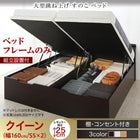 ベッドフレームのみ ガス圧 跳ね上げすのこベッド 縦開き クイーン SS×2 レギュラー 組立設置付