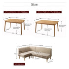 こたつ リビングダイニングセット 4点セット テーブル+2人掛けソファ1脚+1人掛けソファ1脚+コーナーソファ1脚 W105 こたつもソファも高さ調節