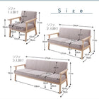 ソファ+テレビ台 2人掛け 北欧 リビング 2点セット