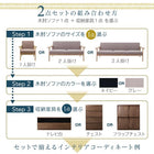 ソファ+テレビ台+チェスト 1人掛け 北欧 リビング 3点セット