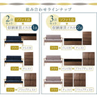 ソファ+チェスト+フラップチェスト 2人掛け 北欧 リビング 3点セット