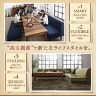 リビングダイニングセット 5点セット(テーブル+2人掛けソファ2脚+1人掛けソファ1脚+コーナーソファ1脚) W120-180高さ調節 ポケットコイル