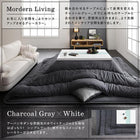 こたつ 掛布団&敷布団 2点セット 正方形 75×75 天板対応 ブロックチェック柄