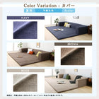 こたつ クッションラグ 2点セット(ラグ+カバー) 大 250×174 カバーが洗える マイクロファイバー