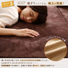 こたつ クッションラグ 専用別売品 ラグカバー 大 250×174 カバーが洗える マイクロファイバー