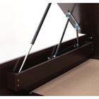 ガス圧 跳ね上げベッド 収納 クイーン SS×2 薄型スタンダードボンネルコイル 縦開き 深さラージ 組立設置付