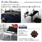 こたつ 掛布団&敷布団 2点セット 正方形 75×75 天板対応