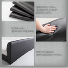 セミダブル レザーフロアベッド プレミアムポケットコイル