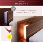 ベッド ダブル ライト 大型ローベッド スタンダードポケットコイル