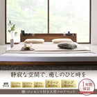 ベッドフレームのみ ダブルベッド 大型フロアベッド