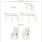 ダイニングテーブル W75 アンティーク調
