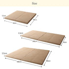 連結 ラグ 90×90cm 洗える