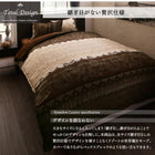 布団カバーセット ベッド用 キング4点セット リゾートモダン (ピローケースx 2布団カバー, ボックスシーツ)