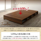 セミダブル ベッド スタンダードポケットコイル 引き出しなし 引き出し収納