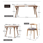 ダイニングチェア 2脚組 北欧モダン