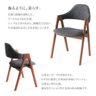 伸縮式ダイニング 7点セット(テーブル+チェア6脚) W120-180 北欧 天然木 ウォールナット材