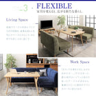 ダイニング 5点セット(テーブル+2Pソファ1脚+1Pソファ2脚+コーナーソファ1脚) W140 ポケットコイル 座り心地