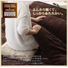 こたつ布団3点セット 掛・敷布団+布団カバー 4尺長方形 80×120cm 天板対応 裏プレミアム毛布つき