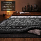 こたつ布団3点セット 掛・敷布団+布団カバー 4尺長方形 80×120cm 天板対応 裏毛布付