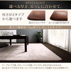 プレミアムファイバー ラグ 極厚20mm厚ウレタン入りタイプ 190×190cm