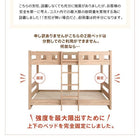 2段ベッド シングル ベッドフレームのみ ショート丈 お客様組立 コンパクト頑丈