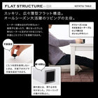 こたつ3点セット 鏡面仕上 4尺長方形 80×120 モノトーン