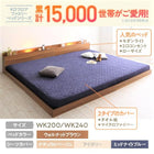フロアベッド 連結 専用別売品 1年中セット ワイドK200 レギュラー丈