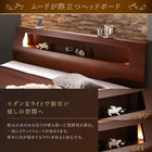 ベッドフレームのみ ツインベッド ツイン(SD×2) ウォルナット材