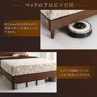 ツインベッド 最高級国産ナノポケットコイルマットレス付き ツイン(S×2) ウォルナット材