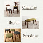 単品 スツール 1人掛け ガラスと木の異素材MIXモダン用