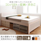 キングベッドワイドK200 高さ調節 天然木すのこ