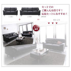 シンプルモダンシリーズ ブラック ソファ 3人掛け