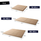 ベッドラグ ごろ寝 90×90cm