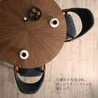 ダイニング 3点セット(テーブル+チェア2脚) 直径120 北欧丸テーブル