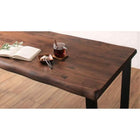 無垢材ダイニング 4点セット(テーブル+チェア2脚+ベンチ1脚) W120 天然木 ウォールナット