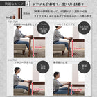 こたつ リビングダイニング 4点セット(テーブル+2人掛けソファ1脚+1人掛けソファ1脚+コーナーソファ1脚) W105 高さ調節